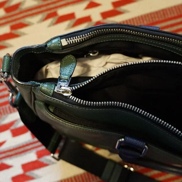 Beautiful Dark Green Coach Work or Day Bag in Like New Condition - Picture 8 of 16